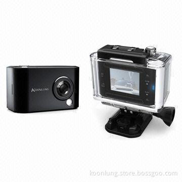 Sports Camera, Full HD, 1.5" TFT Screen, 170° Lens Wide Angle/A2S60 Chipset/60m Waterproof Case